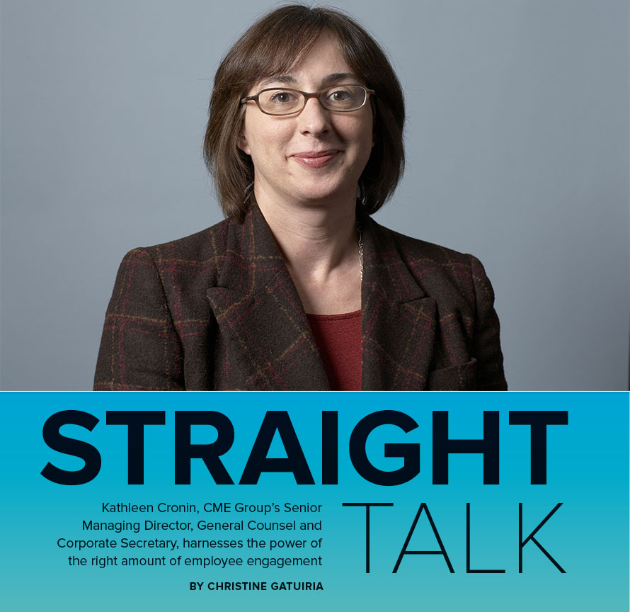 Straight Talk Kathleen Cronin, General Counsel at CME Group