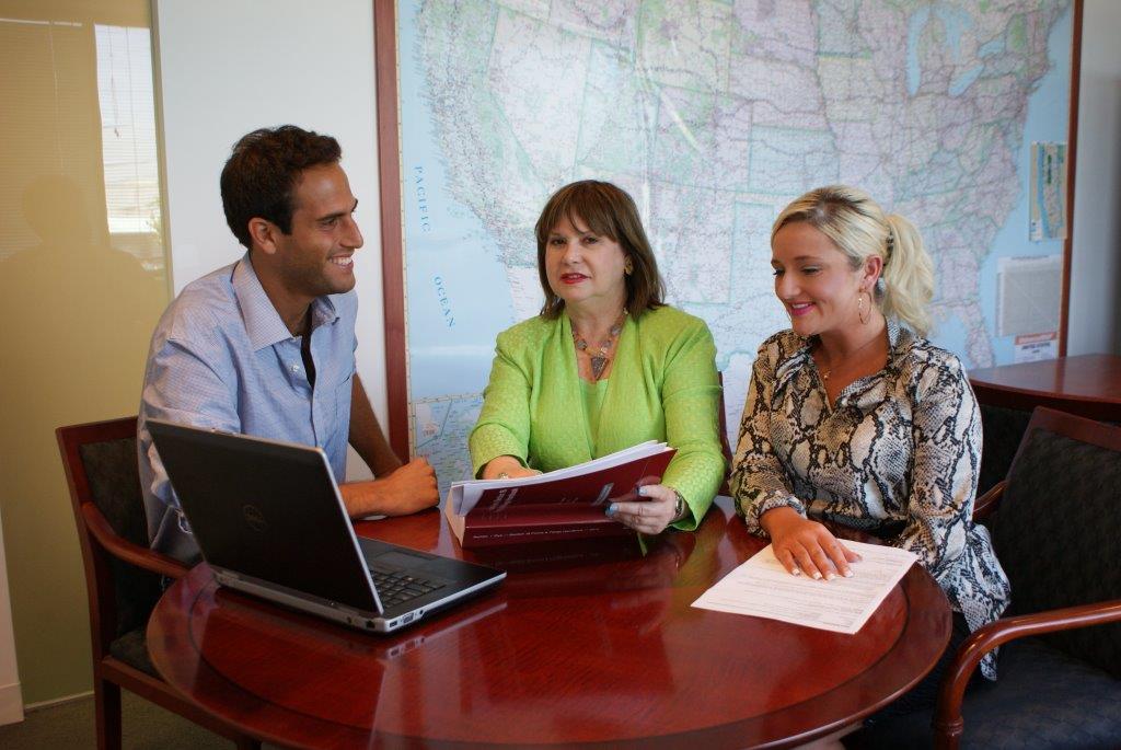 Jean with Kerry DeBellonia (Senior Corporate Paralegal) and David Denker (International Relationship Analyst, Business Development)